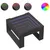 Produktbild 2 för Soffbord med Infinity LEDs svart 50x53x30 cm