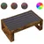 Produktbild 2 för Soffbord med Infinity LEDs rökfärgad ek 90x53x30 cm