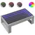 Produktbild 2 för Soffbord med Infinity LEDs grå sonoma 90x53x30 cm