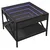 Produktbild 3 för Soffbord med Infinity LEDs svart 50x50x38 cm