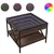 Produktbild 2 för Soffbord med Infinity LEDs brun ek 50x50x38 cm