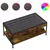 Produktbild 2 för Soffbord med Infinity LEDs rökfärgad ek 90x50x38 cm