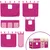 Produktbild 7 för Loftsäng med rutschkana rosa 80x200 cm massiv furu