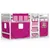 Produktbild 2 för Loftsäng med rutschkana rosa 80x200 cm massiv furu