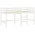 Produktbild 9 för Loftsäng med gardiner vit&svart 90x190 cm massiv furu