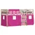 Produktbild 4 för Loftsäng med rutschkana rosa 80x200 cm massiv furu