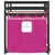 Produktbild 6 för Loftsäng med rutschkana rosa 80x200 cm massiv furu