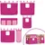 Produktbild 10 för Loftsäng med rutschkana rosa 80x200 cm massiv furu