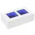 Produktbild 3 för Soffbord med Infinity LEDs vit 116x69x40 cm