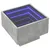 Produktbild 3 för Sängbord med Infinity LEDs betonggrå 40x40x30 cm