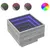 Produktbild 2 för Sängbord med Infinity LEDs grå sonoma 40x40x30 cm