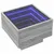 Produktbild 3 för Sängbord med Infinity LEDs grå sonoma 40x40x30 cm