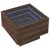 Produktbild 3 för Sängbord med Infinity LEDs brun ek 40x40x30 cm