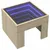 Produktbild 3 för Sängbord med Infinity LEDs sonoma-ek 40x40x30 cm