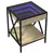 Produktbild 3 för Sängbord med Infinity LEDs sonoma-ek 40x40x49 cm