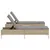 Produktbild 5 för Solsängar med dynor set 3 delar beige konstrotting