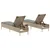 Produktbild 6 för Solsängar med dynor set 3 delar beige konstrotting