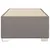 Produktbild 4 för Sängram utan madrass taupe 100x200 cm tyg