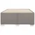 Produktbild 4 för Sängram utan madrass taupe 120x200 cm tyg
