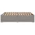 Produktbild 5 för Sängram utan madrass taupe 140x190 cm tyg