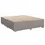 Produktbild 3 för Sängram utan madrass taupe 200x200 cm tyg