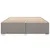 Produktbild 4 för Sängram utan madrass taupe 200x200 cm tyg