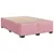 Produktbild 3 för Sängram rosa 140x190 cm sammet