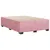 Produktbild 6 för Sängram rosa 140x190 cm sammet