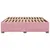 Produktbild 5 för Sängram rosa 200x200 cm sammet