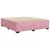 Produktbild 6 för Sängram rosa 200x200 cm sammet