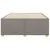Produktbild 4 för Sängram utan madrass taupe 120x200 cm tyg