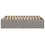 Produktbild 5 för Sängram utan madrass taupe 140x200 cm tyg