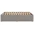 Produktbild 5 för Sängram utan madrass taupe 160x200 cm tyg