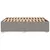Produktbild 5 för Sängram utan madrass taupe 140x190 cm tyg