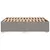 Produktbild 5 för Sängram utan madrass taupe 140x200 cm tyg