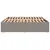 Produktbild 5 för Sängram utan madrass taupe 200x200 cm tyg