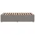 Produktbild 5 för Sängram utan madrass taupe 100x200 cm tyg
