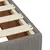 Produktbild 7 för Sängram utan madrass taupe 100x200 cm tyg