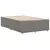 Produktbild 6 för Sängram taupe 120x190 cm tyg