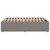 Produktbild 5 för Sängram utan madrass taupe 140x190 cm tyg