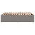 Produktbild 5 för Sängram utan madrass taupe 140x200 cm tyg