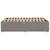Produktbild 5 för Sängram utan madrass taupe 160x200 cm tyg