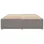 Produktbild 4 för Sängram utan madrass taupe 180x200 cm tyg
