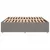 Produktbild 5 för Sängram utan madrass taupe 180x200 cm tyg