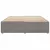 Produktbild 4 för Sängram utan madrass taupe 200x200 cm tyg