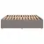 Produktbild 5 för Sängram utan madrass taupe 200x200 cm tyg