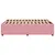 Produktbild 5 för Sängram rosa 140x190 cm sammet