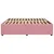 Produktbild 5 för Sängram rosa 200x200 cm sammet