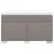 Produktbild 4 för Ramsäng med madrass taupe 120x200 cm tyg