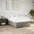Produktbild 3 för Ramsäng med madrass taupe 140x200 cm tyg